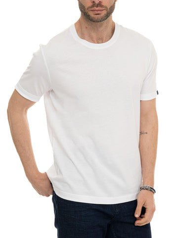 T-shirt girocollo mezza manica Bianco Fay Uomo