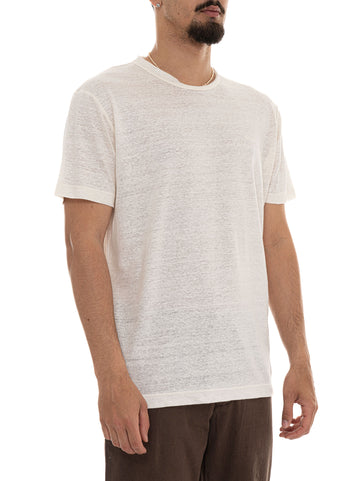 T-shirt girocollo mezza manica Beige Gant Uomo