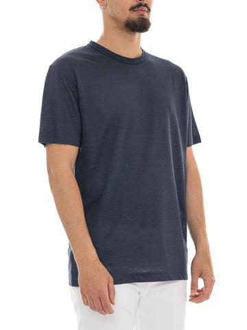T-shirt girocollo mezza manica Blu Gant Uomo