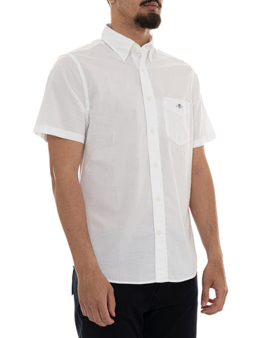 Camicia mezza manica Bianco Gant Uomo