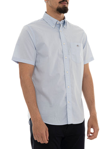 Camicia mezza manica Celeste Gant Uomo