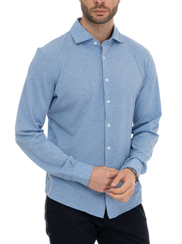 Camicia manica lunga Azzurro Gran Sasso Uomo