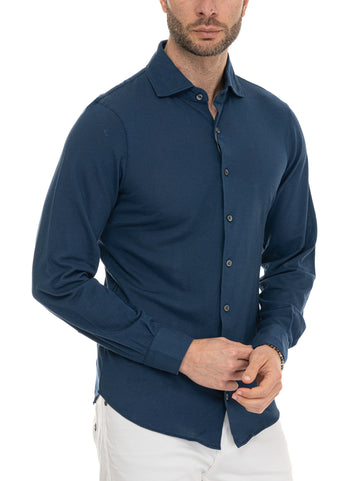 Camicia manica lunga Blu marine Gran Sasso Uomo