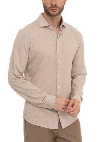 Camicia manica lunga Beige Gran Sasso Uomo