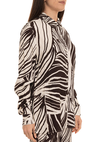 Camicia morbida da donna Beige-marrone Guess Donna