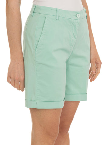 Harmont & Blaine Women's Green Bermuda Shorts