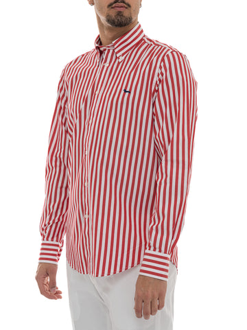 Camicia casual CRQ001 Rosso Harmont & Blaine Uomo