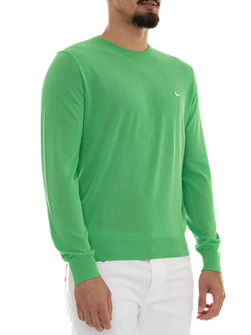 Pullover girocollo HRQ770 Verde Harmont & Blaine Uomo