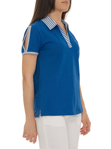 Polo in cotone piquet Bluette Harmont & Blaine Donna