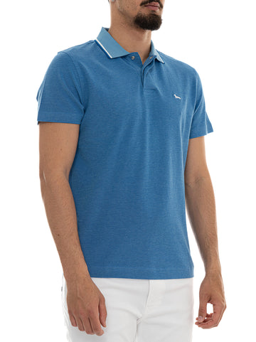 Polo manica corta LRQ477 Denim Harmont & Blaine Uomo