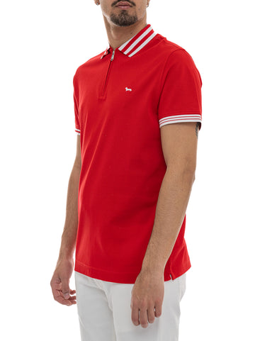 Polo manica corta LRQ491 Rosso Harmont & Blaine Uomo
