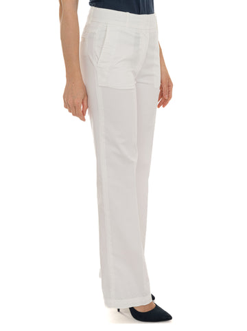 Harmont & Blaine Women's White Trousers