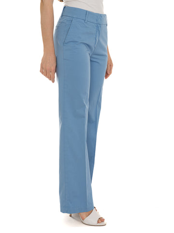 Harmont & Blaine Women's Light Blue Trousers