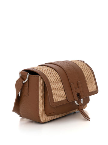 Borsa piccola in pelle Beige Hogan Donna