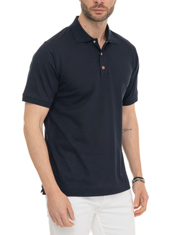 Polo manica corta Blu Kiton Uomo