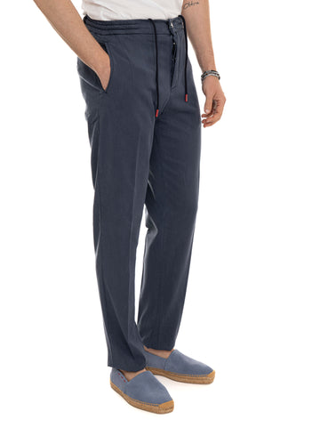 Pantalone modello jogger Denim Kiton Uomo