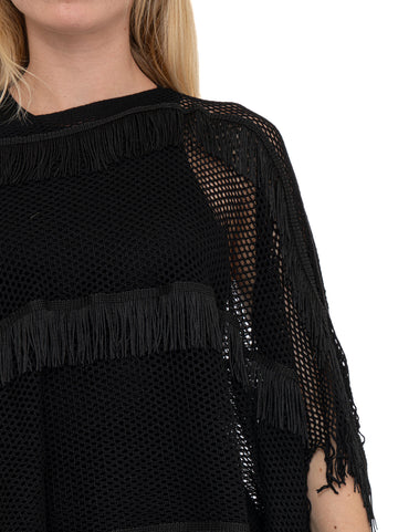 Poncho Nero Liu Jo Donna