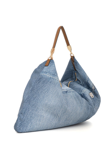 Borsa sacca grande morbida Denim Liu Jo Donna