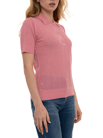 Polo mezza manica Rosa Liu Jo Donna