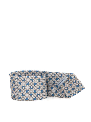 Cravatte Beige-azzurro Napoleone Barba Uomo