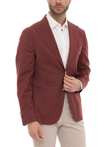 Giacca 2 bottoni G527Y Bordeau Paoloni Uomo