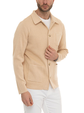 Giacca in maglia Beige Paoloni Uomo