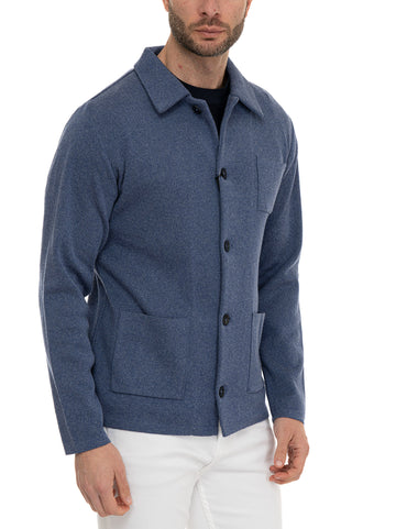 Giacca in maglia Azzurro Paoloni Uomo