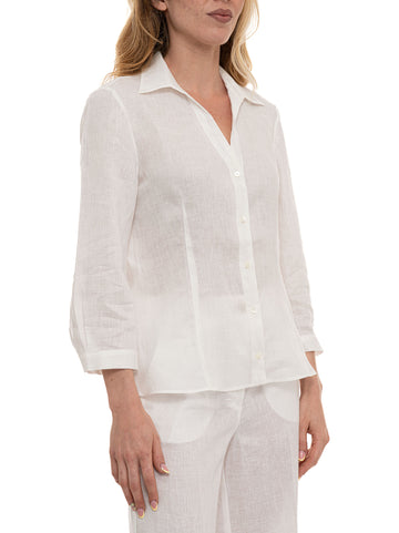 Camicia in lino PBBALCALI Bianco Pennyblack Donna