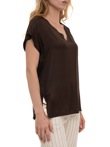 Top morbido Pbbchiffon Marrone Pennyblack Donna
