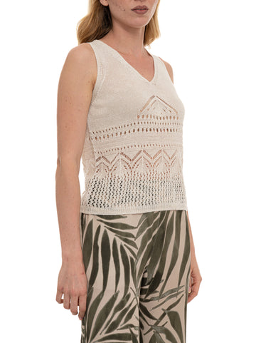 Top PBBDIADEMA Avorio Pennyblack Donna