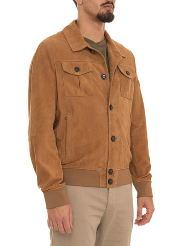 Giubbino in pelle DESTINY SUEDE 02 Cognac Peuterey Uomo