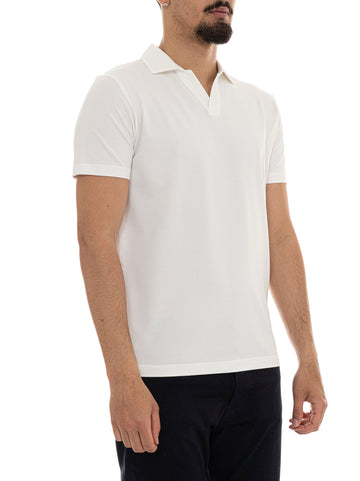 Polo senza bottoni NEW HELGO Bianco Peuterey Uomo