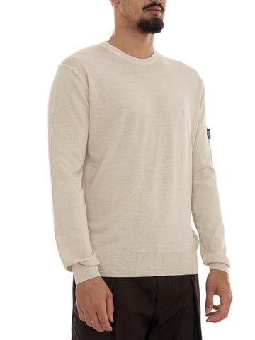 Pullover girocollo RACE FRS 02 Beige Peuterey Uomo