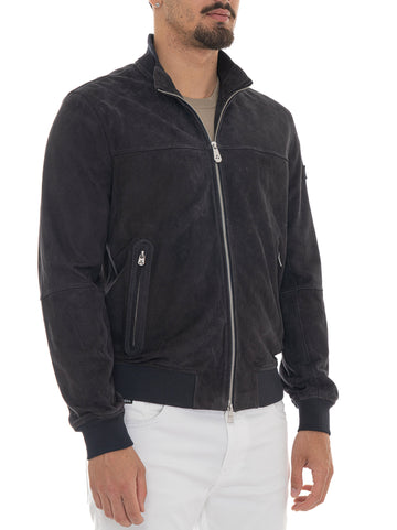 Giubbino in pelle SANDS SUEDE PE 08 Blu Peuterey Uomo