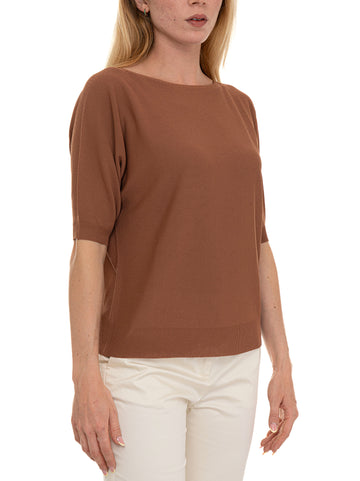 Maglia girocollo Tabacco Quality First Donna