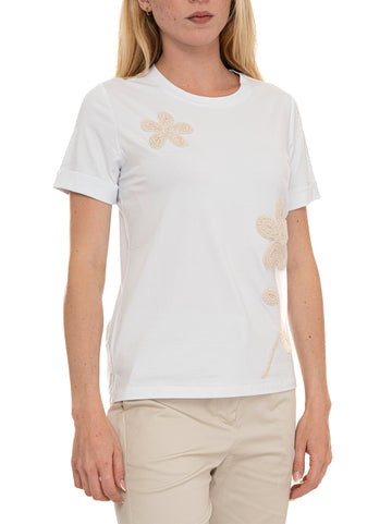 T-shirt mezza manica Bianco Quality First Donna