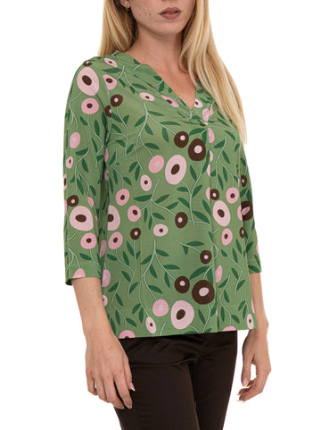 Maglia in viscosa Verde Quality First Donna