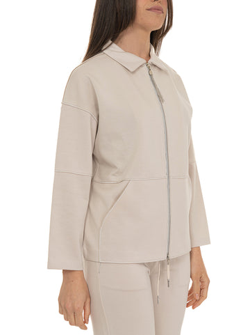 Felpa zip Avena Quality First Donna