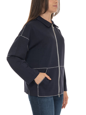 Felpa Blu Quality First Donna