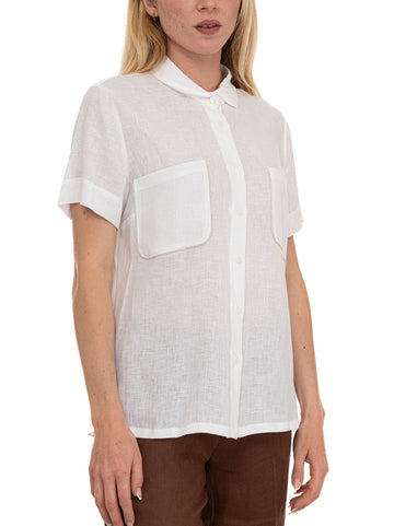 Camicia da donna a casacca Bianco Quality First Donna