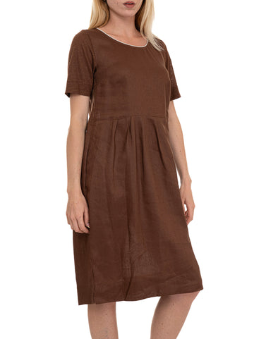 Abito Donna Tabacco Quality First Donna