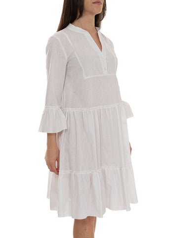 Women's White Dress Quality First Woman