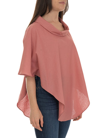 Poncho Rosa Quality First Donna
