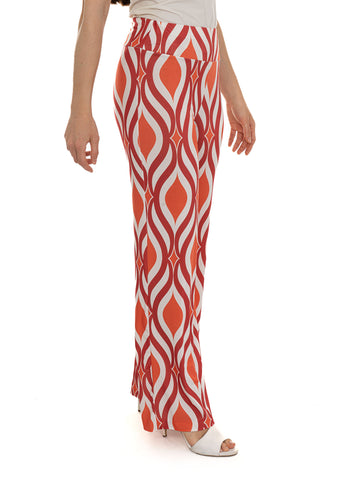Pants Orange-White Quality First Women