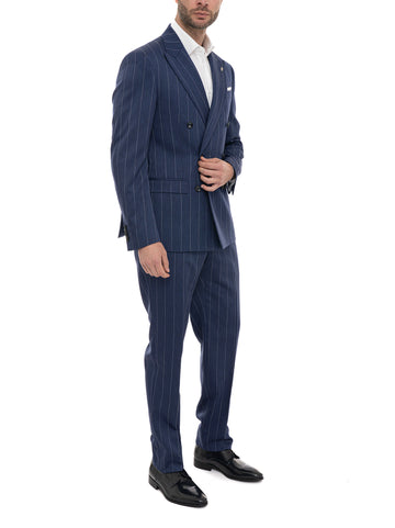 Abito doppio petto Blu denim Sartoria del Conero Uomo