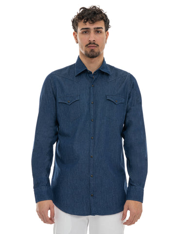 Oxbow Grind Shirts M Deep Marine Camicie Oxbow Grind Shirts M Deep Marine Camicie