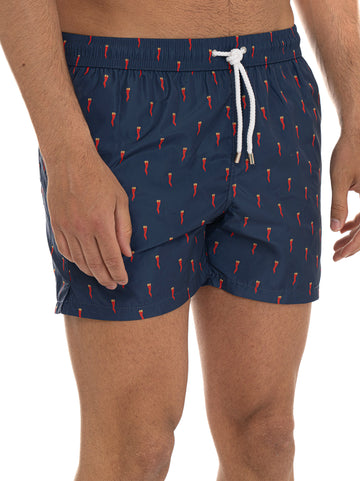 Boxer mare Blu-rosso Vincenzo De Lauziers Uomo