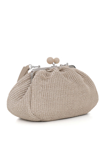 Borsa in rafia WKAFORTUNA Beige Weekend Max Mara Donna