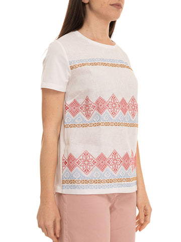 T-shirt Bianco Weekend Max Mara Donna