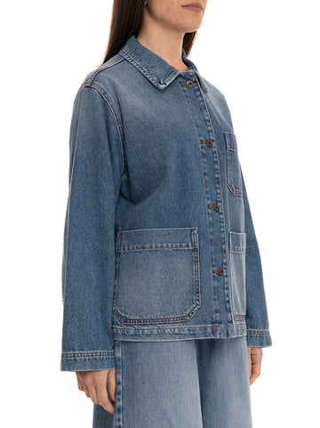 Giacca dritta WKDCIRCOL Denim medio Weekend Max Mara Donna